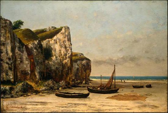 Gustave Courbet Plage de Normandie oil painting image